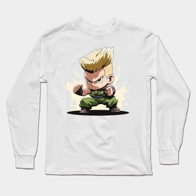 guile Long Sleeve T-Shirt by piratesnow